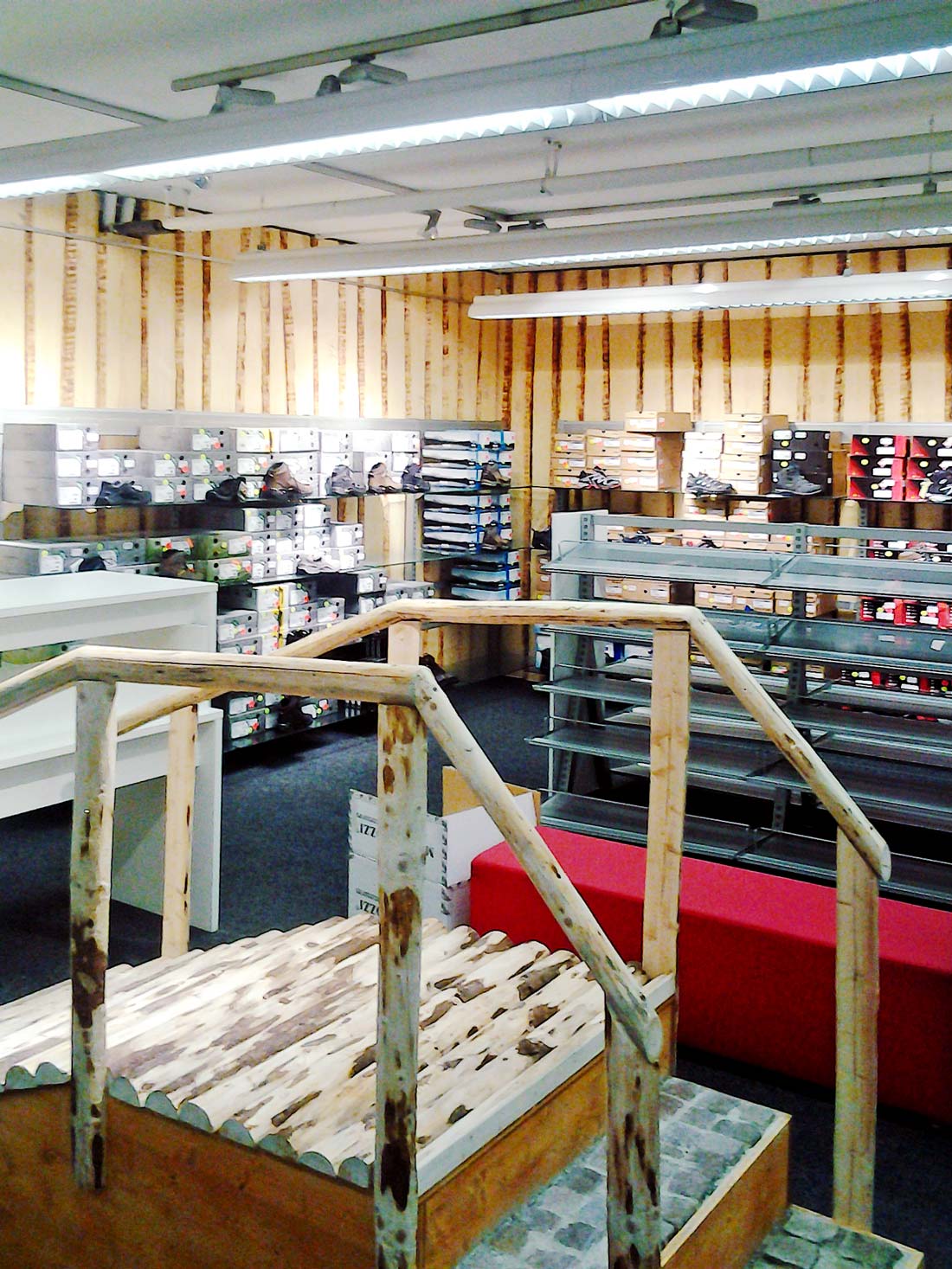 Referenz Schuhhaus Treppe